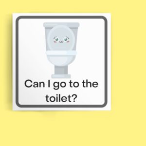 can I go to the toilet? communication card for selective mutism