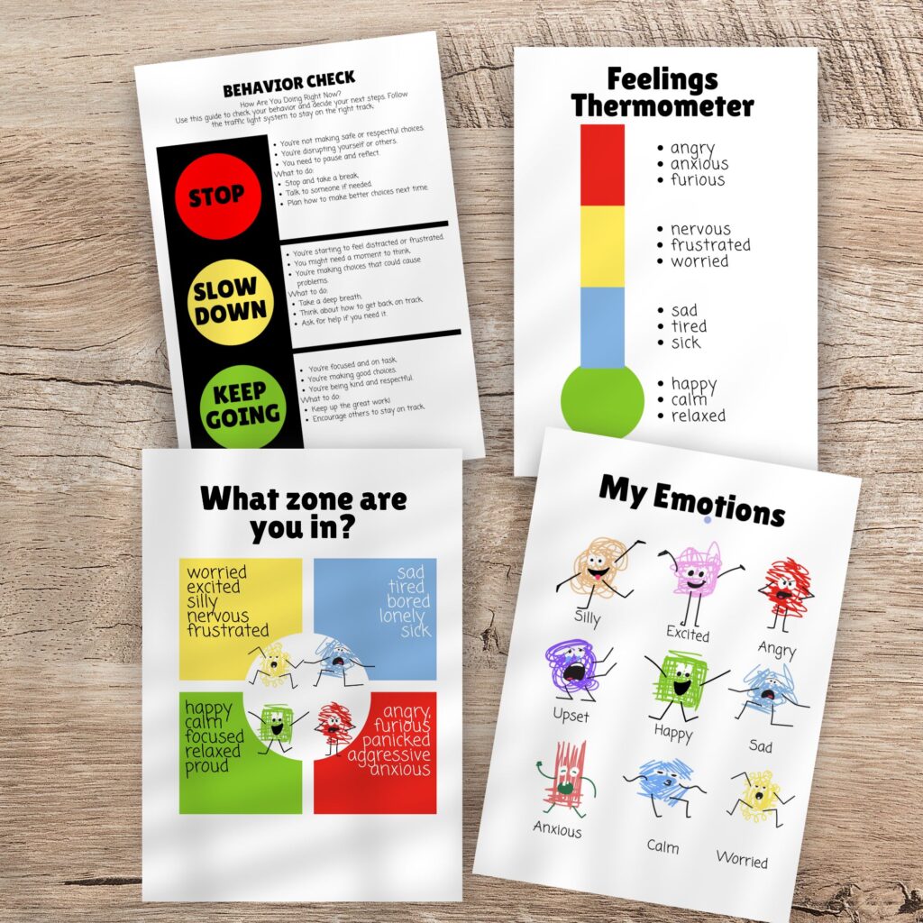 feelings charts for kids